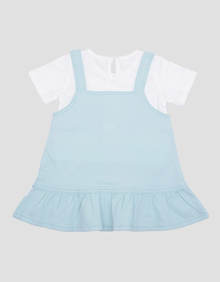 Pipiniko Bunny Love You Overall Dress Anak Perempuan