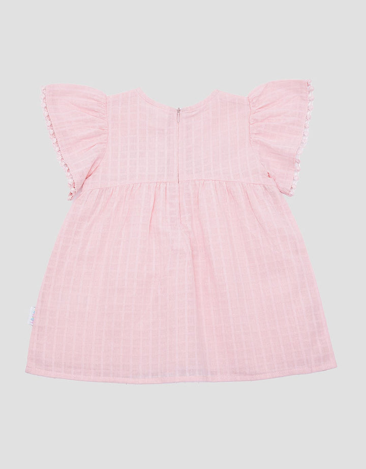 Pipiniko Square Bordir Midi Dress Anak Perempuan