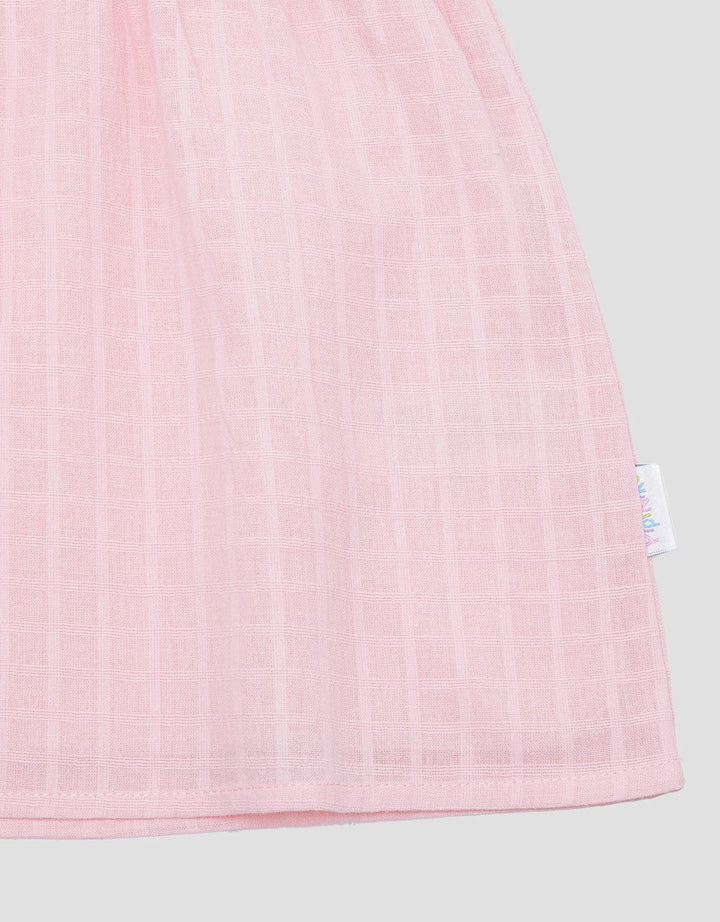 Pipiniko Square Bordir Midi Dress Anak Perempuan