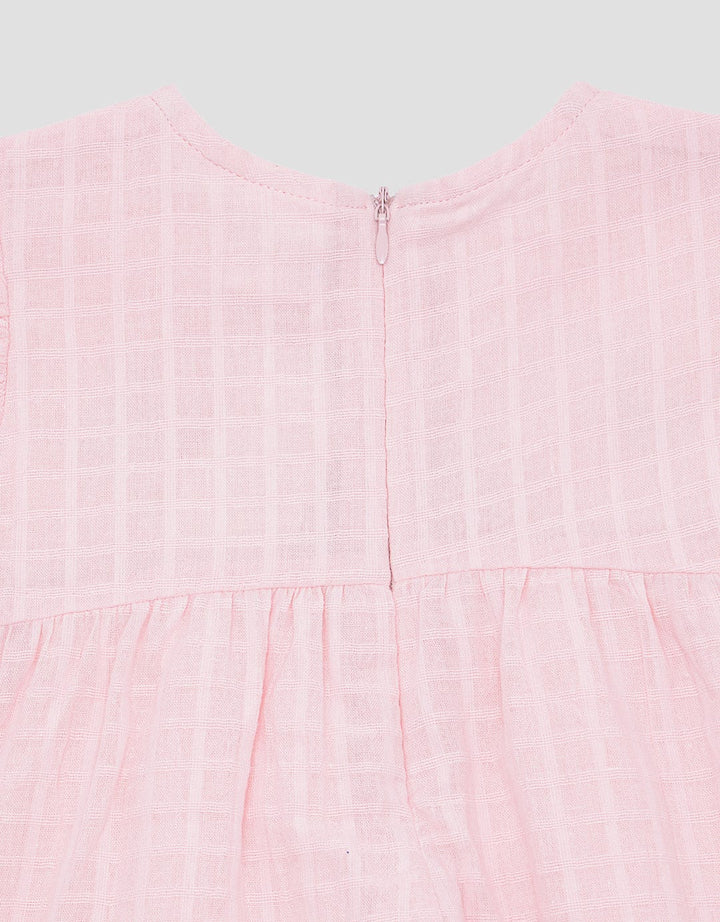 Pipiniko Square Bordir Midi Dress Anak Perempuan