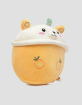 Sun Boba Juice Orange Pillow Kids