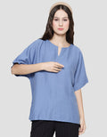 St. Yves Turn Up Women's Short Sleeve Blouse