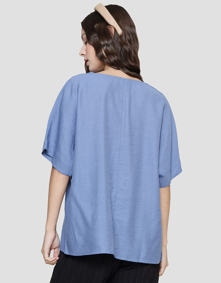 St. Yves Turn Up Women's Short Sleeve Blouse