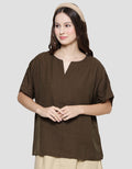 St. Yves Turn Up Women's Short Sleeve Blouse