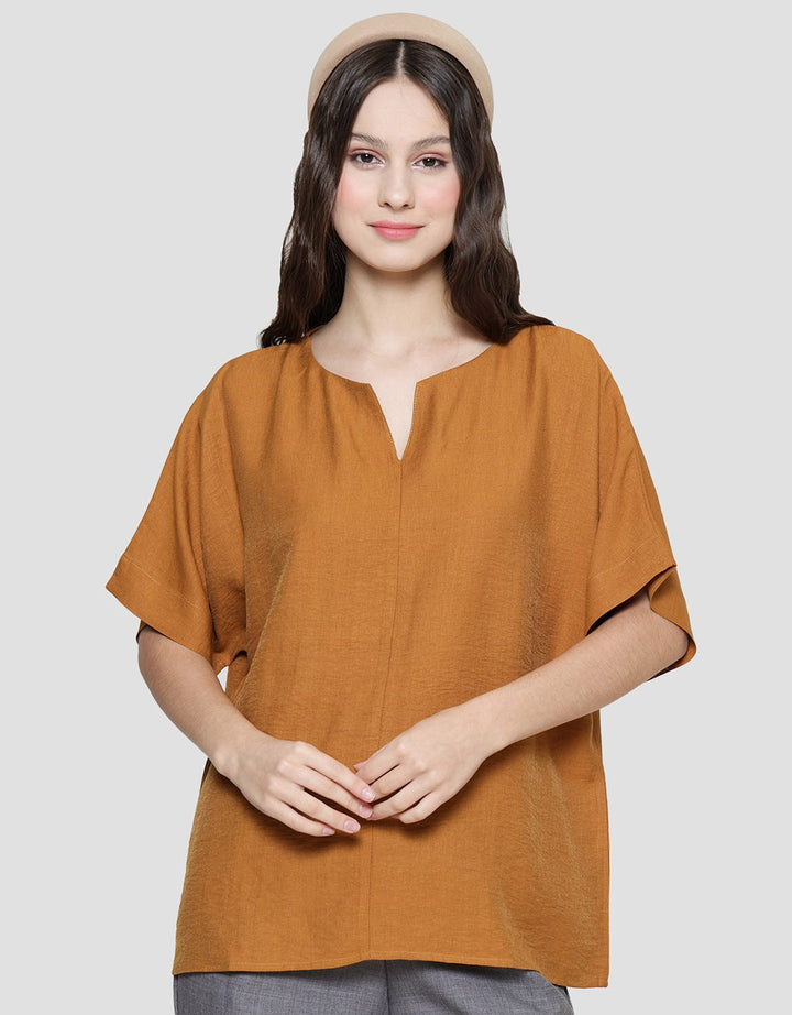 St. Yves Turn Up Women's Short Sleeve Blouse