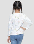 Little M Bear Check Girls T-Shirt
