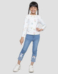 Little M Bear Check Girls T-Shirt