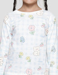 Little M Bear Check Girls T-Shirt