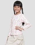 Little M Cat Flower Kaos Anak Perempuan