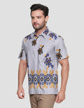 Arjuna Weda Hem Batik Singket Raster Pria