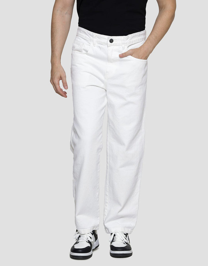 Nevada Dpp047 Straight Cut Loose Men's Denim Trousers