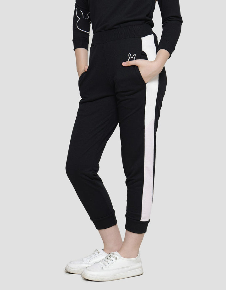 Aero List Samping Bunny Outline Jogger Anak Perempuan