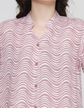St. Yves Wavy Light Midi Dress Wanita