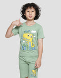 Little M Trex Animal Baju Setelan Anak Laki-laki