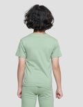 Little M Trex Animal Baju Setelan Anak Laki-laki