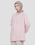 Annisa Rayon Slub With Gather In Front Chest Kemeja Wanita