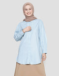 Annisa Kemeja Lengan Panjang Basic Plain Wanita With Baloon Sleeve