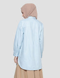 Annisa Kemeja Lengan Panjang Basic Plain Wanita With Baloon Sleeve