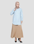 Annisa Kemeja Lengan Panjang Basic Plain Wanita With Baloon Sleeve
