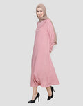 Annisa Rayon Plat Neckline Halfmoon Ruffle Gamis Wanita