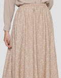 Annisa Flower Print Rok Maxi Wanita