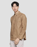 Details Solid Oxford Robby Fit Men's Long Sleeve Shirt