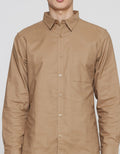 Details Solid Oxford Robby Fit Men's Long Sleeve Shirt