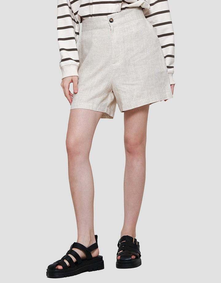 Connexion Linen Blend Celana Pendek Wanita