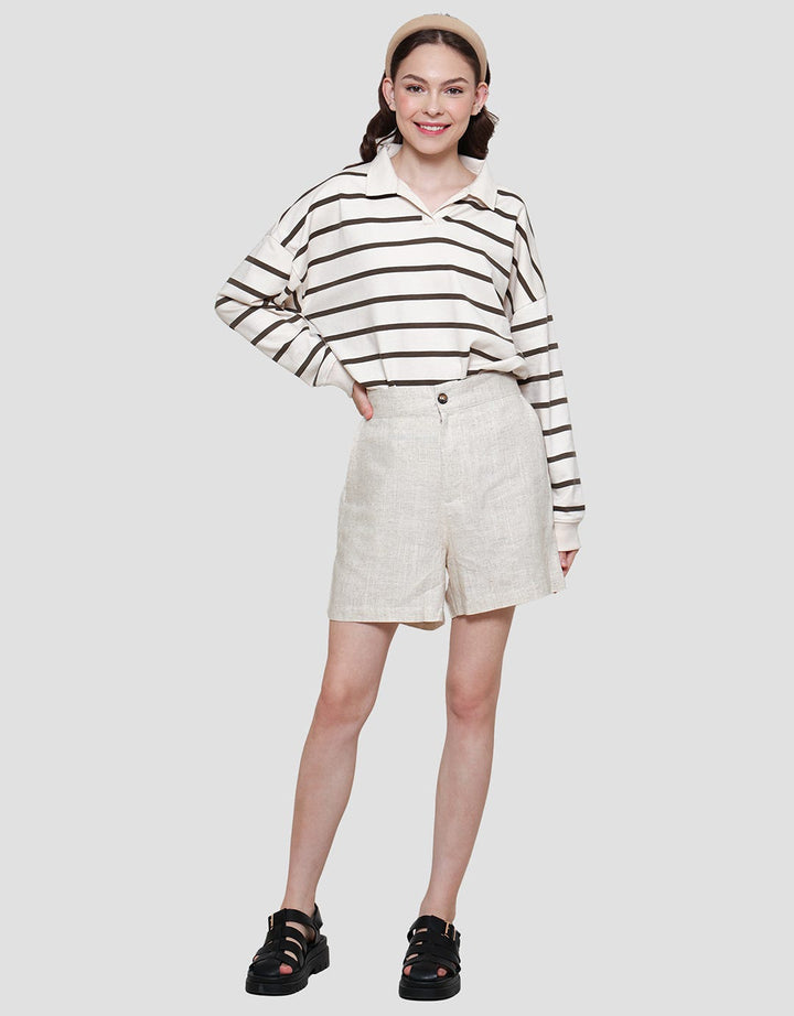 Connexion Linen Blend Celana Pendek Wanita