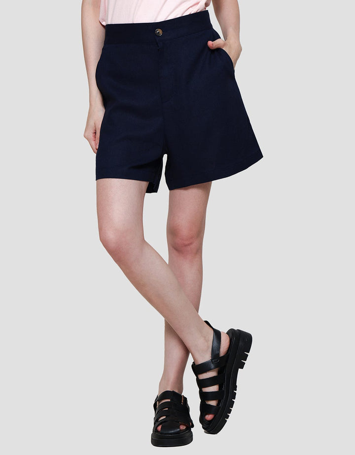 Connexion Linen Blend Celana Pendek Wanita