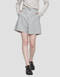 Connexion Linen Stripe Celana Pendek Wanita