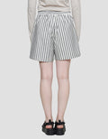 Connexion Linen Stripe Celana Pendek Wanita