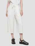 Connexion Linen Blend With Pocket Celana Kulot 7/8 Wanita