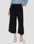 Connexion Linen Blend With Pocket Celana Kulot 7/8 Wanita