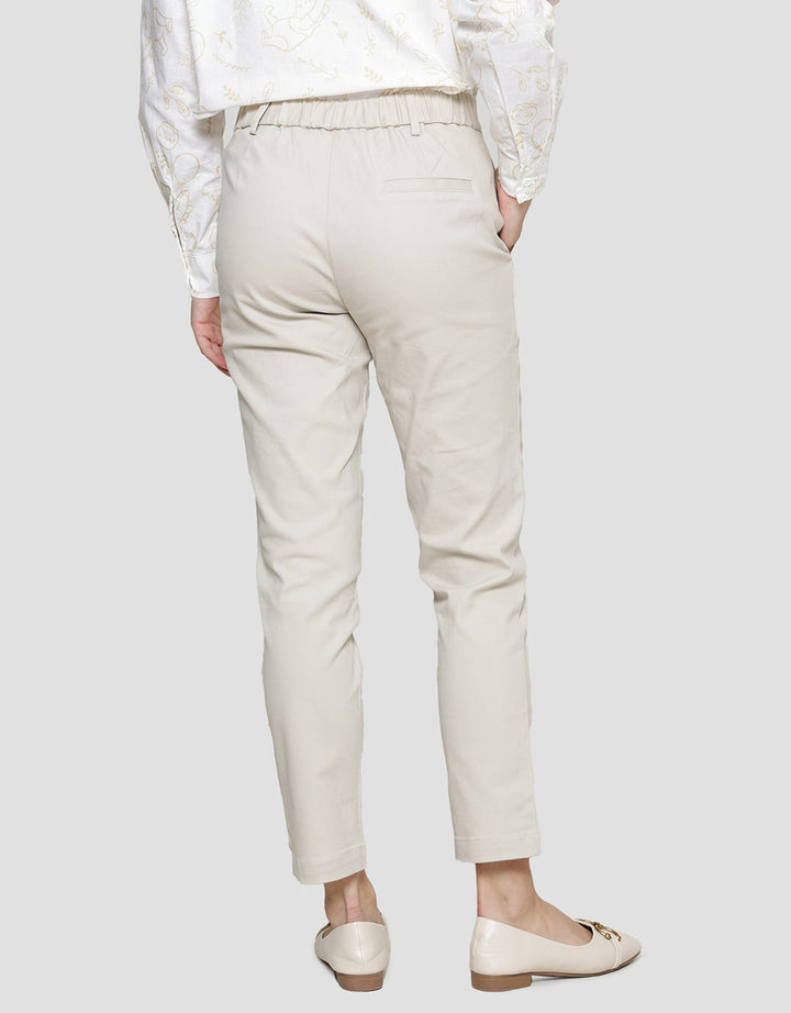 Connexion Twill Stretch Back Elastic Hidden  Celana Chinos Panjang Wanita