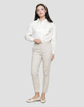 Connexion Twill Stretch Back Elastic Hidden Women's Long Chinos Pants