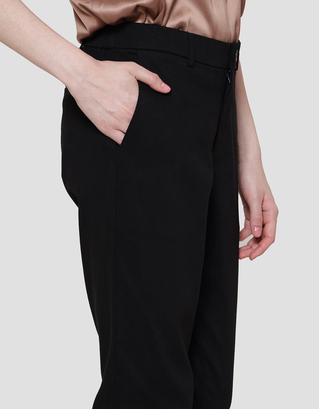 Connexion Twill Stretch Back Elastic Hidden  Celana Chinos Panjang Wanita