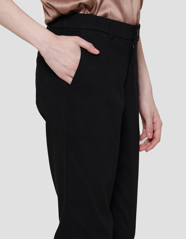 Connexion Twill Stretch Back Elastic Hidden  Celana Chinos Panjang Wanita