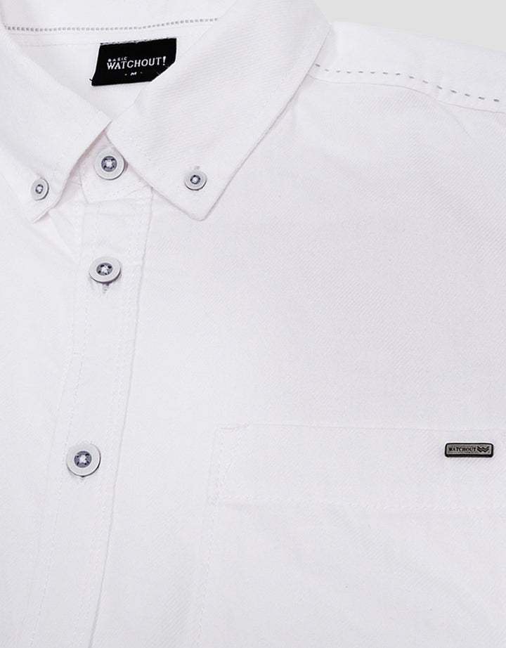 Watchout Casual WS900170002 Oxford Aberdeen Kemeja Pria