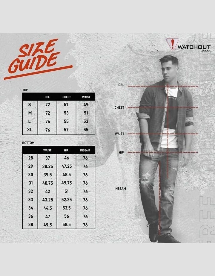 Watchout Plain Kaos Pria