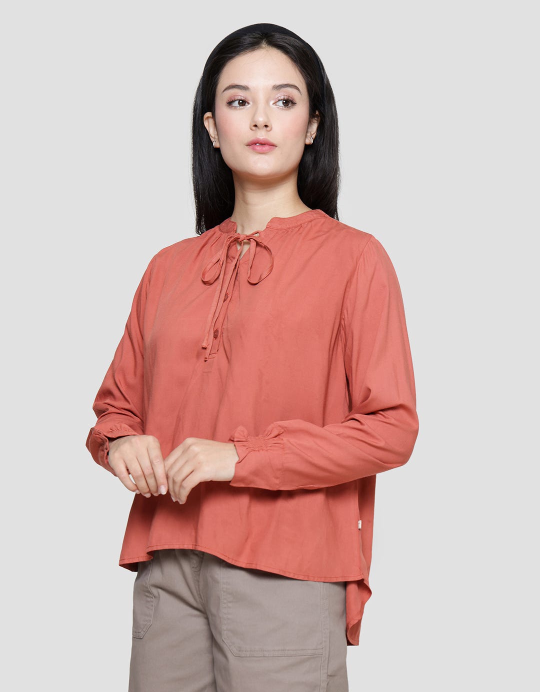 Triset Ladies Asymmetrical Blouse for Women