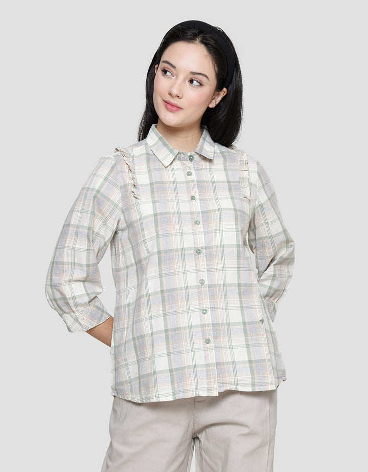 Triset Casual Checks Print Women's Shirt