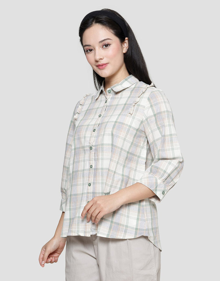 Triset Casual Checks Print Women's Shirt