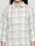 Triset Casual Checks Print Kemeja Wanita