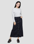 Triset Ladies Full Button Rok Wanita