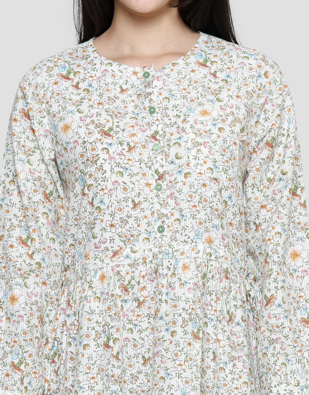 Triset Ladies Full Print Floral Dress for Women