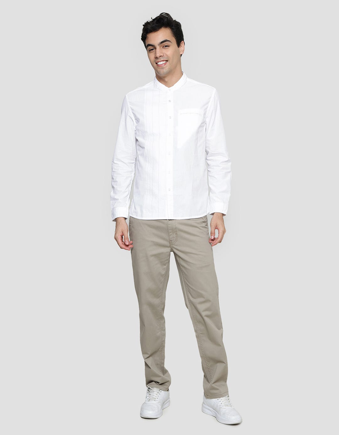 Watchout! Men's Long Sleeve Koko Stripe Jeans
