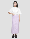 Triset Ladies Full Button Rok Wanita