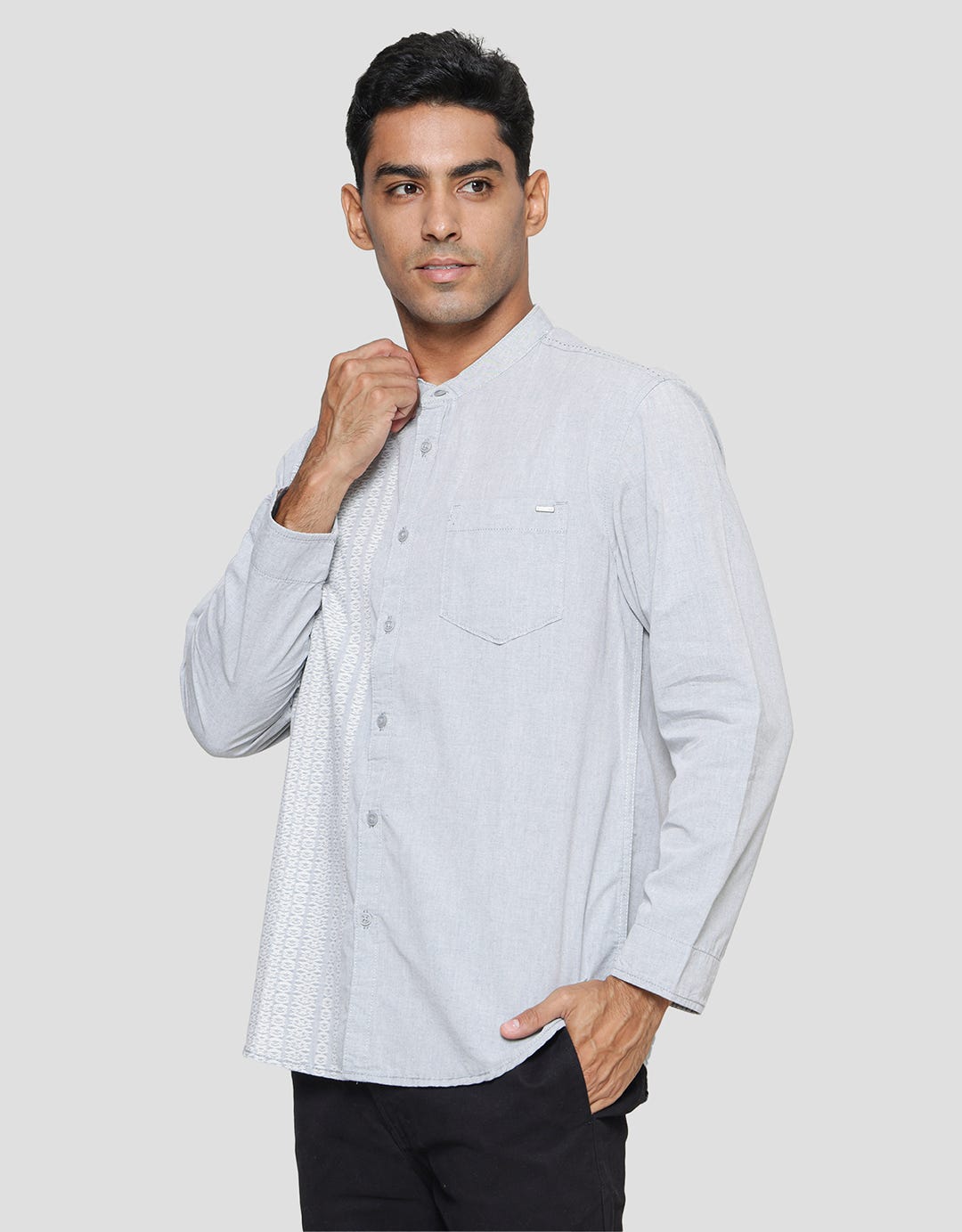 Watchout! Casual Koko Motif Long Sleeve Men