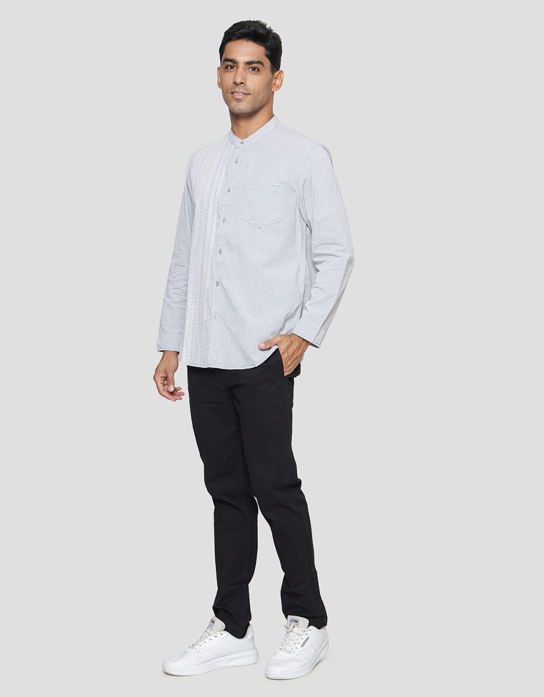 Watchout! Casual Koko Motif Long Sleeve Men